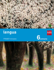 Portada de Lengua Trimestral Savia-15 6º Educacion Primaria