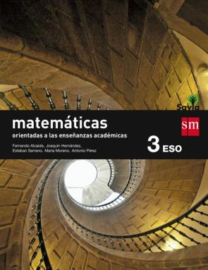 Libro Matematicas B (orientadas a las Enseñanzas Academicas) Savia-15 3º Eso (2015)