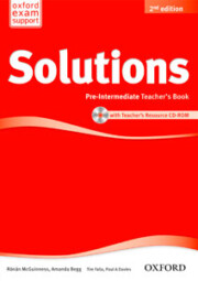 Portada de Solutions Pre-intermediate Teacher S Book Cd-rom