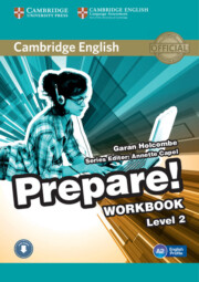 Portada de Cambridge English Prepare! 2 Workbook With Audio