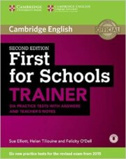 Portada de Firsts For Schools Trainer Second Edition Book With Answers And Teachers Notes With Audio