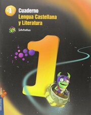 Portada de Cuaderno Lengua 1 4º Primaria Proyecto Superpixepolis