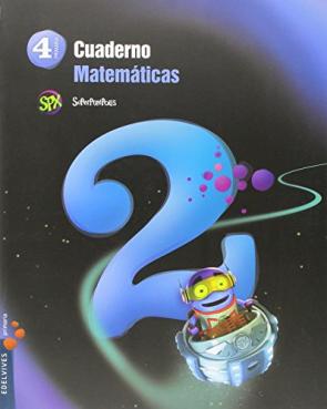 Libro Cuaderno Matematicas 2 4º Primaria Proyecto Superpixepolis (2015)