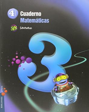 Libro Cuaderno Matematicas 3 4º Primaria Proyecto Superpixepolis (2015)
