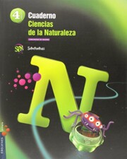 Portada de Cuaderno Ciencias De la Naturaleza 4º Primaria Proyecto Superpixepolis Madrid