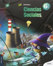Portada de Ciencias sociales 6º educacion primaria proyecto superpixepolis