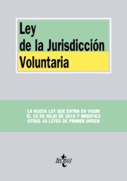 Portada de Ley De la Jurisdiccion Voluntaria
