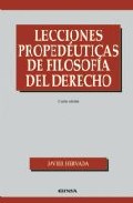 Portada de Lecciones Propedeuticas De Filosofia del Derecho