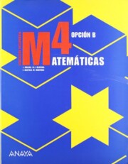 Portada de Matematicas 4 B. Educacion Secundaria Obligatoria Segundo Ciclo