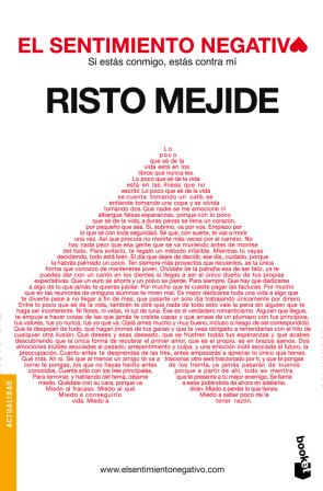 Libro El Sentimiento Negativo (2011)