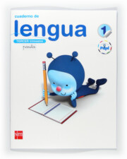 Portada de Cuaderno Lengua 3 Trimestre Conecta con Pupi Pauta 1º Ep.