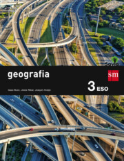 Portada de Geografia 3º Eso Savia – Castellano Ed 2015 Asturias/castilla Leon /extremadura /aragon /valencia.