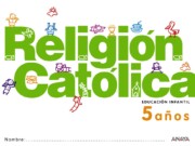 Portada de Religion Catolica 5 Años.