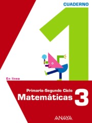 Portada de Matematicas 3. Cuaderno 1.