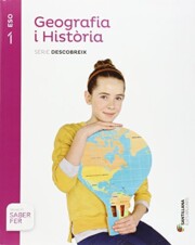 Portada de Geografia I Historia 1º Secundaria Catala Baleares Ed 2015