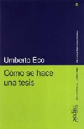 Libro Como Se Hace Una Tesis: Tecnicas y Procedimientos De Estudio, Inv Estigacion y Escritura (6ª Ed.) (2009)