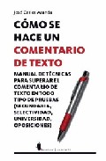 Libro Como Se Hace un Comentario De Texto (2009)