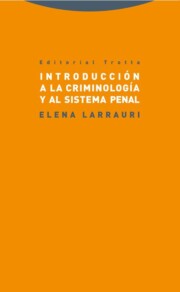 Portada de Introduccion a la Criminologia y Al Sistema Penal