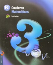 Portada de Cuaderno Matematicas 3 6º Primaria Proyecto Superpixepolis