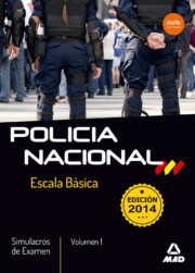 Portada de Escala Basica De Policia Nacional. Simulacros De Examen Volumen 1