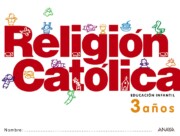 Portada de Religion Catolica 3 Años.