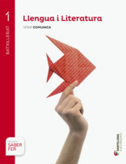 Portada de Lengua y Literatura 1º Bachillerato Saber Fer Catalan