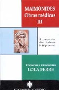 Libro Maimonides. Obras Medicas Iii (2004)