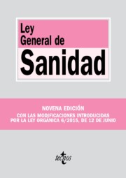 Portada de Ley General De Sanidad