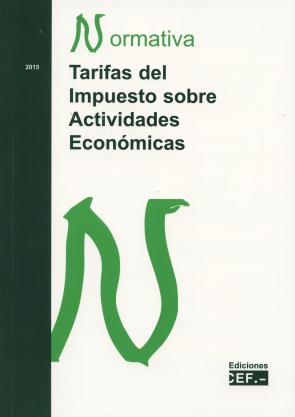 Libro Tarifas del Impuesto Sobre Actividades Economicas (2015)