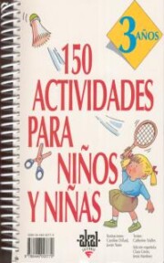 Portada de 150 Actividades para Niños y Niñas. 3 Años