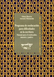 Portada de Programa De Reeducacion para Dificultades en la Escritura. Manual para el Reeducador, Maestro y Padres