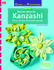 Portada de Nuevas Ideas De Kanzashi: Flores De Tela De Diseño Japones