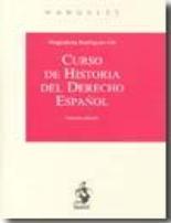 Libro Curso De Historia del Derecho Español (2010)