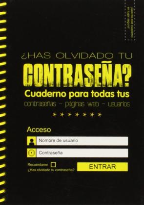 Libro ¿has olvidado tu contraseÑa?: cuaderno para todos tus contraseÑas , paginas web, usuarios (2014)