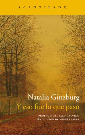 Libro Y eso fue lo que paso (2016)