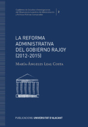 Portada de La reforma administrativa del gobierno rajoy