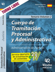 Libro Cuerpo de tramitacion procesal y administrativa de justicia. temario. volumen 2 (2ª ed.) (2016)