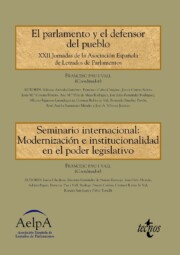Portada de El parlamento y el defensor del pueblo. seminario internacional: modernizacion e institucionalidad en el poder legislativo