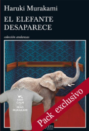Portada de Pack libro el elefante desaparece + camiseta keep calm murakami