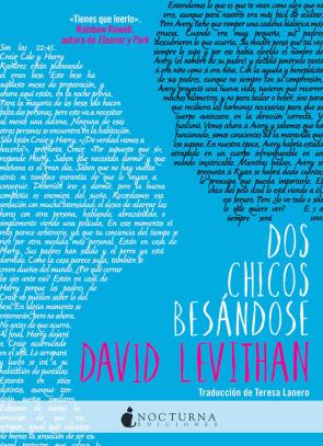 Libro Dos chicos besandose (2016)