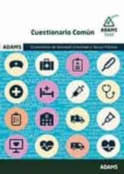 Libro Conselleria De Sanidad Universal Y Salud Publica. Cuestionario Comun