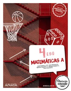 Libro Matemáticas A 4º Eso (operación Mundo) (andalucía)