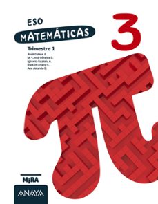 Libro Matemáticas 3º Eso (serie Mira)