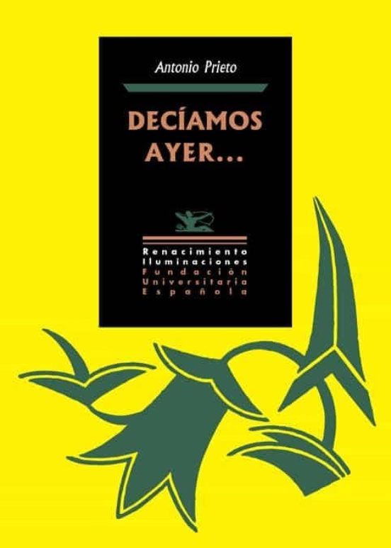 Portada de Decíamos Ayer…