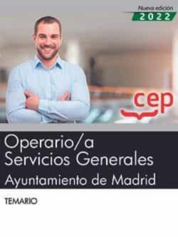 Libro Operario/A Servicios Generales. Ayuntamiento De Madrid. Temario