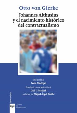 Libro Johannes Althusius Y El Nacimiento Histórico Del Contractualismo