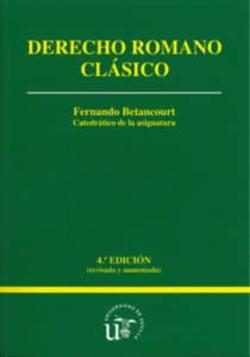 Libro Derecho Romano Clasico (4ªed.)