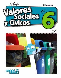 Libro Valores Sociales Y Cívicos 6º Educacion Primaria Cast Ed 2019 (Andalucia)