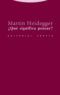 Libro ¿Que Significa Pensar?