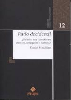 Libro Ratio Decidendi